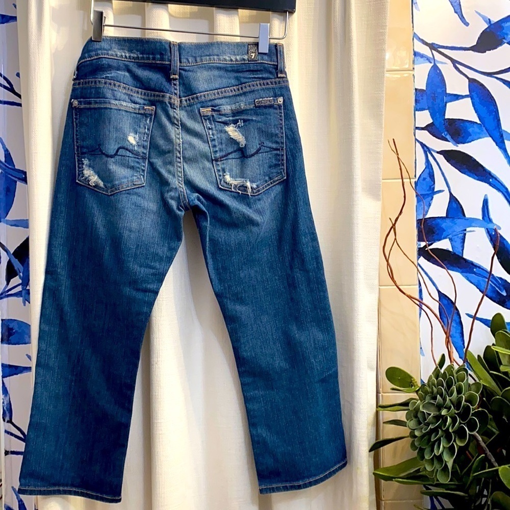 7 For All Mankind Josefina Crop Skinny Jeans 24 - Picture 3 of 8